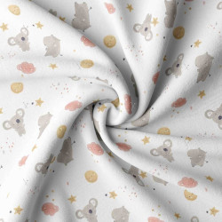 Printed Cotton ZIPOPO White / Soft Multicolored